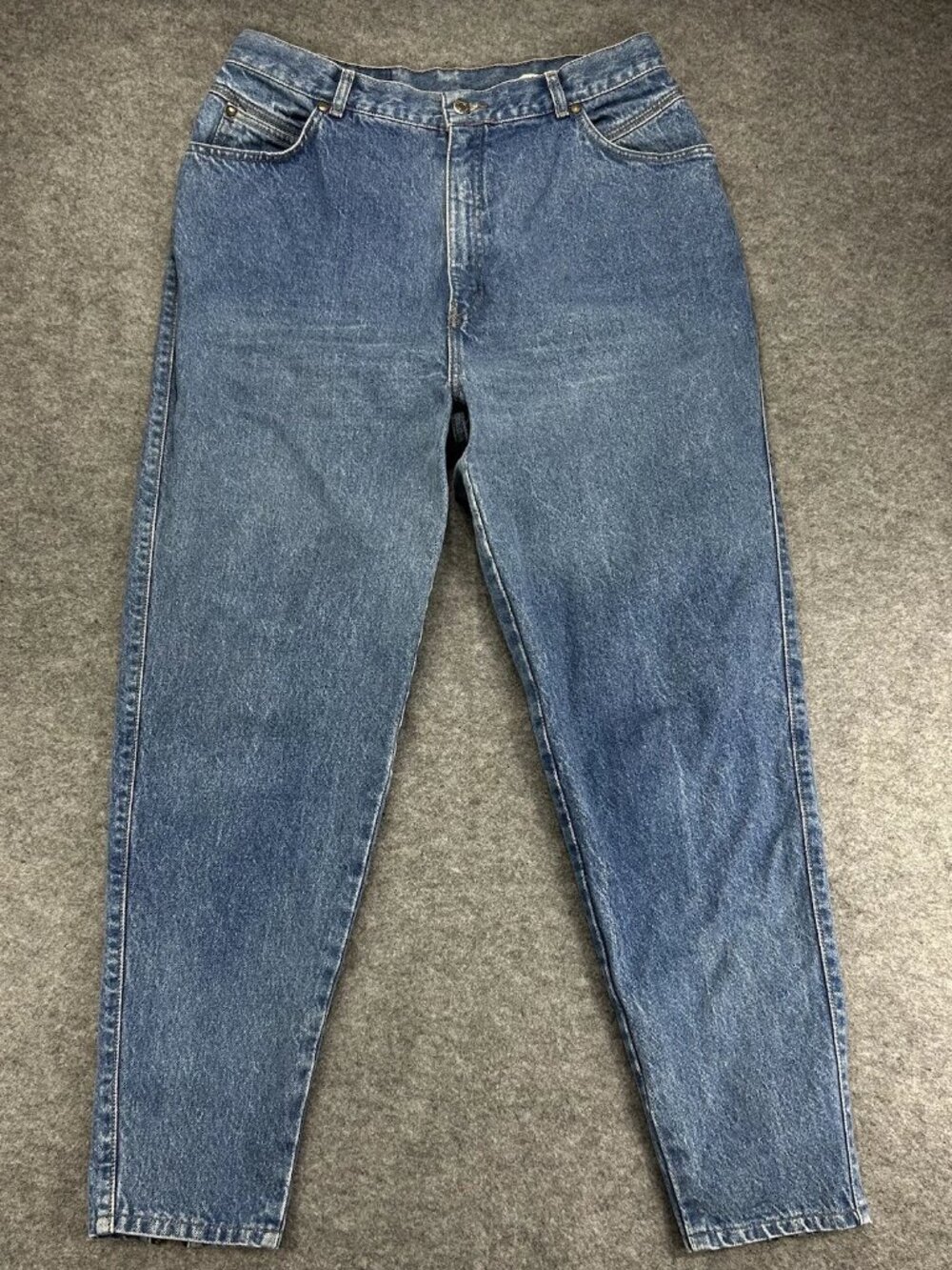 Women's Size 18 Levis 900 Series Blue Denim Zip Ankle Jeans (31x29)